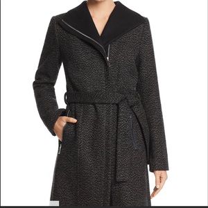 T Tahari Eva Asymmetric Coat